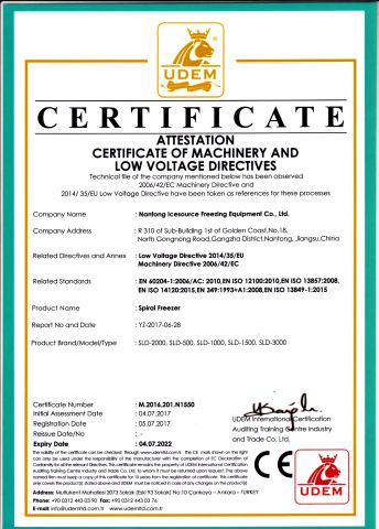 CE certificate of Nantong Icesource Coldchain Technology Co., Ltd. – certificate photo, supplier certificates section