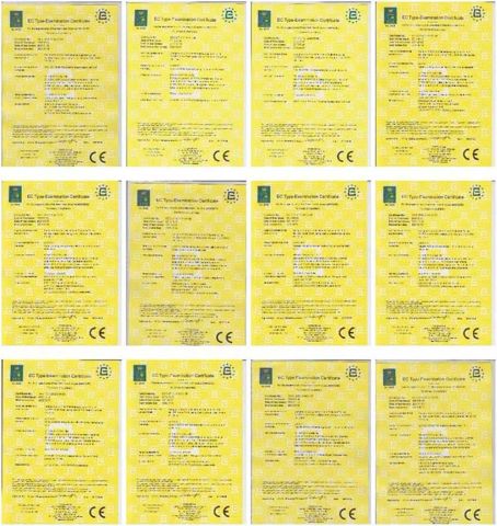 CE certificate certificate of Yiwu AODOTOP Machinery Company – certificate photo, supplier certificates section