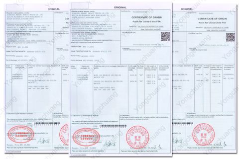 Certificate of Origin certificate from Zhengzhou Brave Machinery Co., Ltd.
