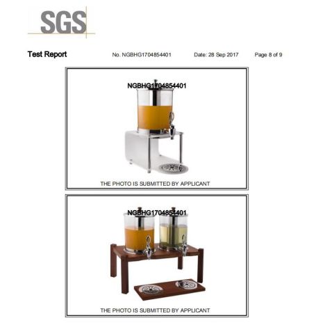 SGS certificate from Guangzhou Shunyi Long Trade Co., Ltd