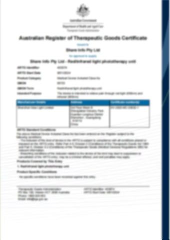TGA certificate from Shenzhen Creek Technology Co., Ltd.