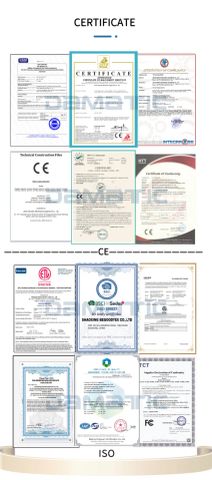 Certificate certificate from Jinan Damatic Machinery Equipment Co., Ltd.