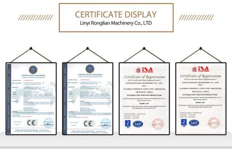 CE certificate of Linyi Ronglian Machinery Co., Ltd. – certificate photo, supplier certificates section