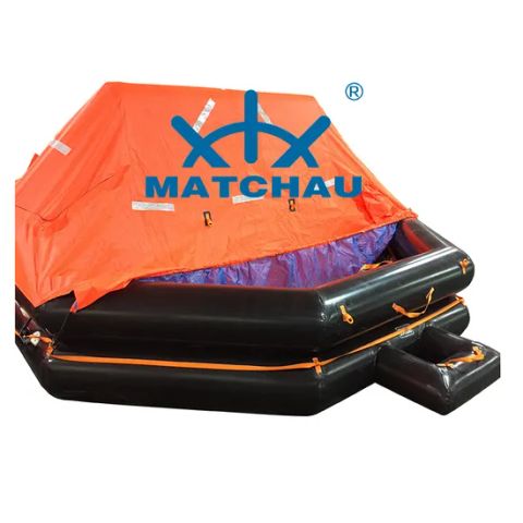 CCS CE Rubber Fishing Boat Life Raft 6-14P 795-1070mm Orange 40-70kg 1Y ...