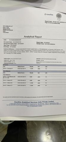 (EU) 2019/945 certificate of HFG EDIBLES LLP – certificate photo, supplier certificates section
