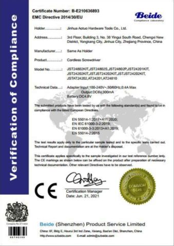 CE certificate of Kunming Haochen Jingwei International Trade Co., Ltd – certificate photo, supplier certificates section