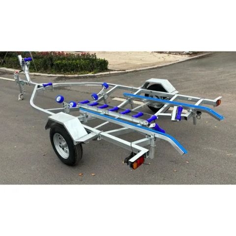 Polyglide Bunks 5.5m Galvanized Boat Trailer Poly Bunks Single Axle Factory Price from ...