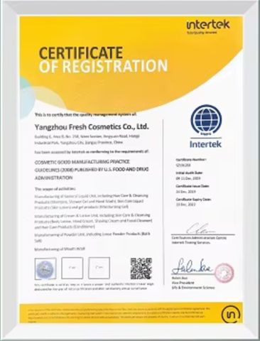 3 certificate from Yangzhou New Lotus Plastic & Daily Chemicals Co., Ltd.
