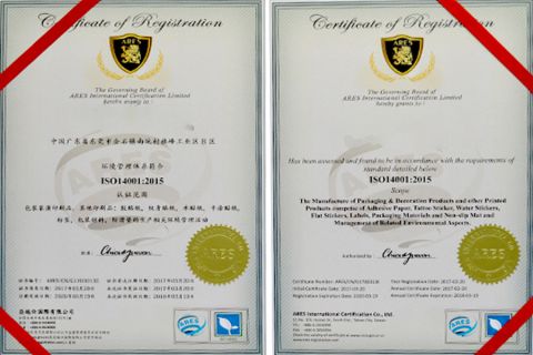 ISO14001 Certified Strength Manufacturers certificate from Shenzhen Trulicn Import & Export Co., Ltd.