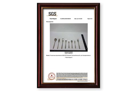 SGS Verify Certificate certificate from Foshan Ron Hospitality Supplies Co., Ltd.
