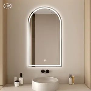 Modern Minimalist Furniture Frame-Less Arched Bathroom Mirror with Body ...