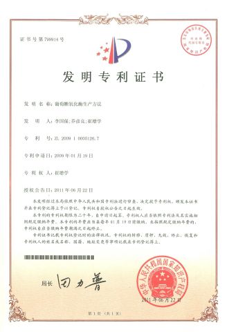 PATENT OF INVENTION certificate of Shandong Sinder Technology Co., Ltd – certificate photo, supplier certificates section