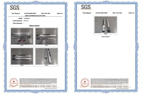 Undermount Slide SGS2 certificate from Guangdong Blossom Hardware Co., Ltd