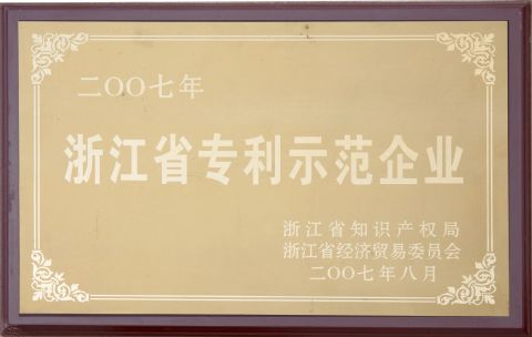 Zhejiang patent demonstration enterprise certificate from SHAOXING TIANLONG TIN MATERIALS CO., LTD.