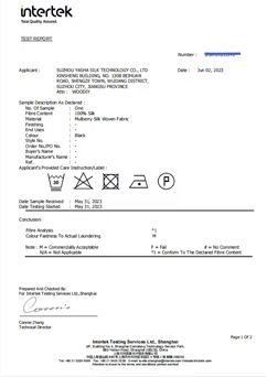 Our certificates certificate from Jiangmen Neiyishe Garment Co., Ltd