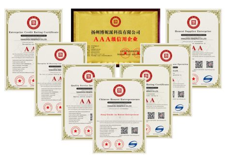 Certificates certificate of YANGZHOU BENEPACK CO., LTD. – certificate photo, supplier certificates section