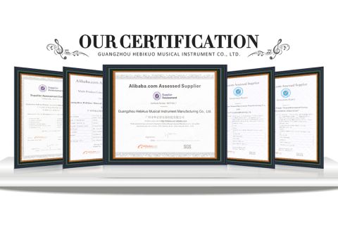 SGS certification certificate from Guangzhou Hebikuo Musical Instrument Co., Ltd.