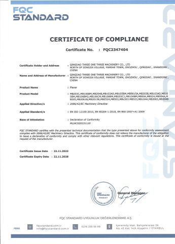 CE3 certificate of QINGDAO OSET INTERNATIONAL TRADING CO., LTD. – certificate photo, supplier certificates section