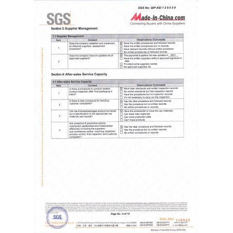 SGS certificate certificate from Hubei Space Double Rhombus Logistics Technology Co., Ltd.