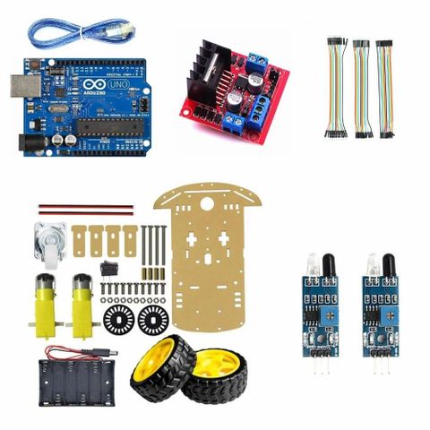 DIY Uno Based Line Follower Robot Kit For Students And Hobbyists from ...