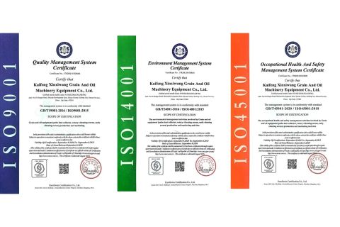 certificate certificate from Kaifeng New Hope Grain and Oil Machinery Equipment Co., Ltd.