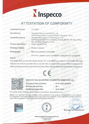 Attestation of conformity certificate of Shanghai Meitu Digital Technology Co., Ltd. – certificate photo, supplier certificates section