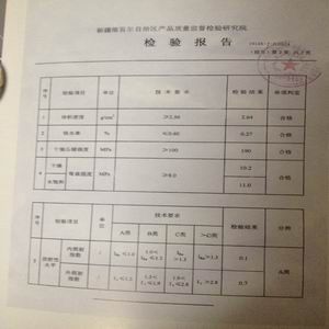 stone report certificate of QUANZHOU SHIYIYUAN IMPORT & EXPORT CO., LTD. – certificate photo, supplier certificates section