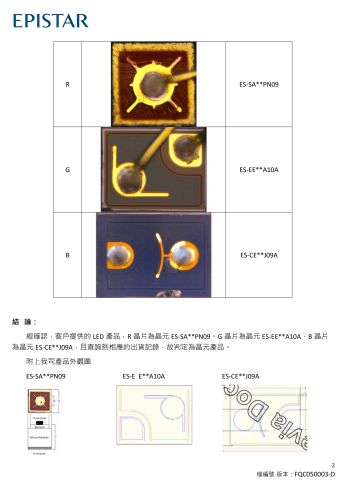 Epistar Original certificate from Shenzhen LEDventure Co., Ltd.
