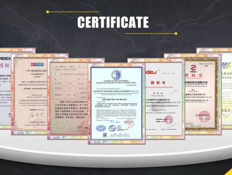 Certificate certificate of Shandong Xinchen Power Equipment Co., Ltd. – certificate photo, supplier certificates section