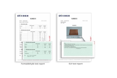 Suede series CTi inspection certificate certificate from Guangzhou Navico New Materials Co., Ltd.