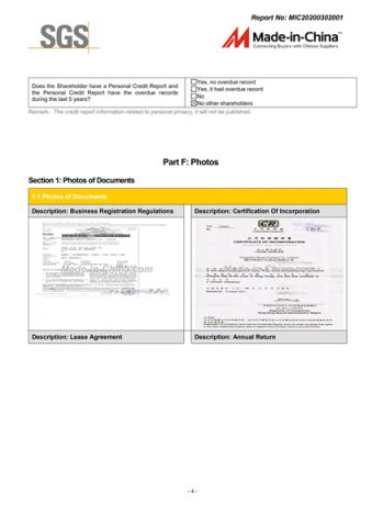 SGS certificate from GUANGZHOU BEAUTY COSMETICS CO., LIMITED