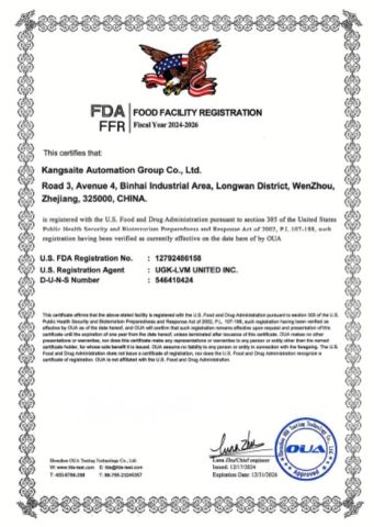 Certificate5 certificate from Wenzhou Kangtuo International Trading Co., Ltd.