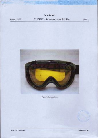 EN174 certificate from Shenzhen Gloffie Outdoor Products Co., Ltd