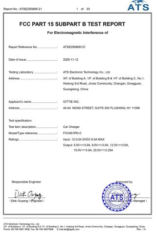FCC certificate from Yiduo Tech (Shenzhen) Co., Ltd.