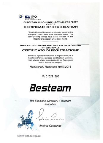 EUIPO certificate from Xiamen Junmao Technology Co., LTD
