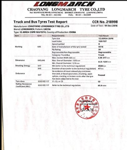 GCC certificate of Blackstone International Company Limited – certificate photo, supplier certificates section