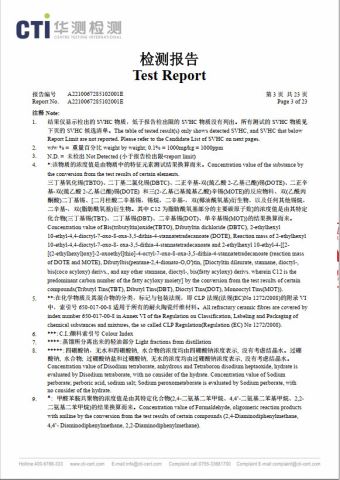 REACH certificate from Henan Windoo Industry Co., Ltd.