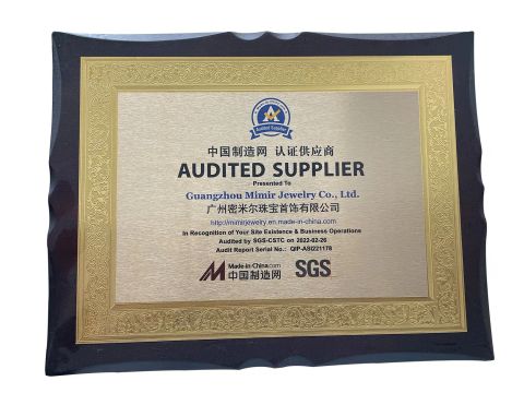 SGS certificate certificate from Guangzhou Mimier Jewelry, Co, Ltd.
