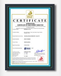 CE certificate of Dirma Machinery (Dongguan) Co., Ltd – certificate photo, supplier certificates section