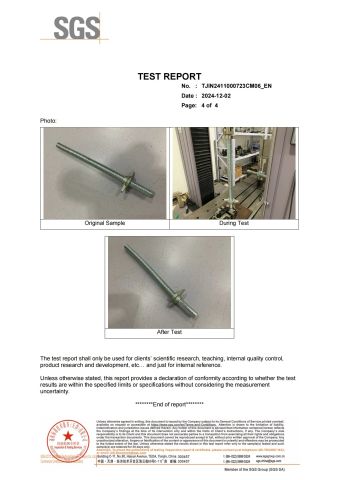 TEST REPORT certificate of Shandong Huayou Steel Co., Ltd. – certificate photo, supplier certificates section