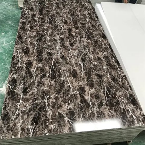 PVC Wall Panel Alternative Marble Wall PVC Marble Sheet UV Coated ...