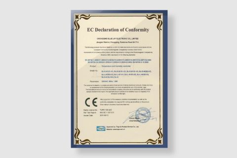 EC Declaration of Conformity certificate from Chongqing Blue Jay Technology Co., Ltd