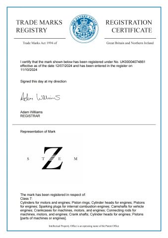 Brand certificate from Guiyang Baiyun Alloy Casting Factory