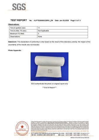 SGS certificate from Suzhou Nuomis High Performance Materials Co., Ltd.