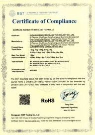 ROHS certificate of Nanjing Jiayi Fire Technology Co., Ltd – certificate photo, supplier certificates section
