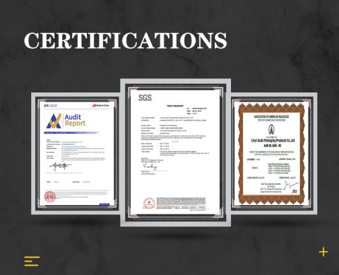 Certificate certificate of Linyi Gude Packaging Products Co., Ltd. – certificate photo, supplier certificates section