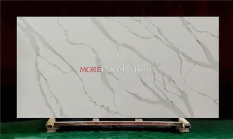 Calacatta Marble Texture Quartz Vanity Tops Slabs Origin Foshan Model ...