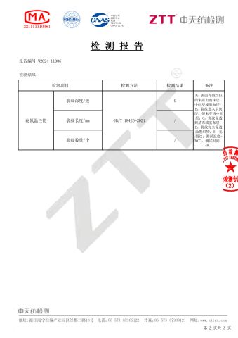 Our certificate certificate from Guangdong Roshfabs New Materials Technologies Co., Ltd.