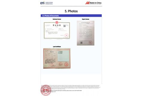 Certificate Display --8 certificate of CHANGZHOU SOOD TOOLS CO., LTD – certificate photo, supplier certificates section