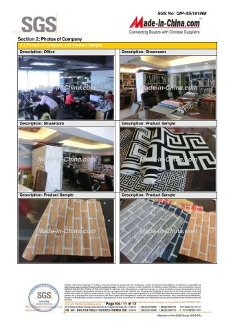 SGS certificate of Guangzhou MyWow Decor Co., Ltd – certificate photo, supplier certificates section